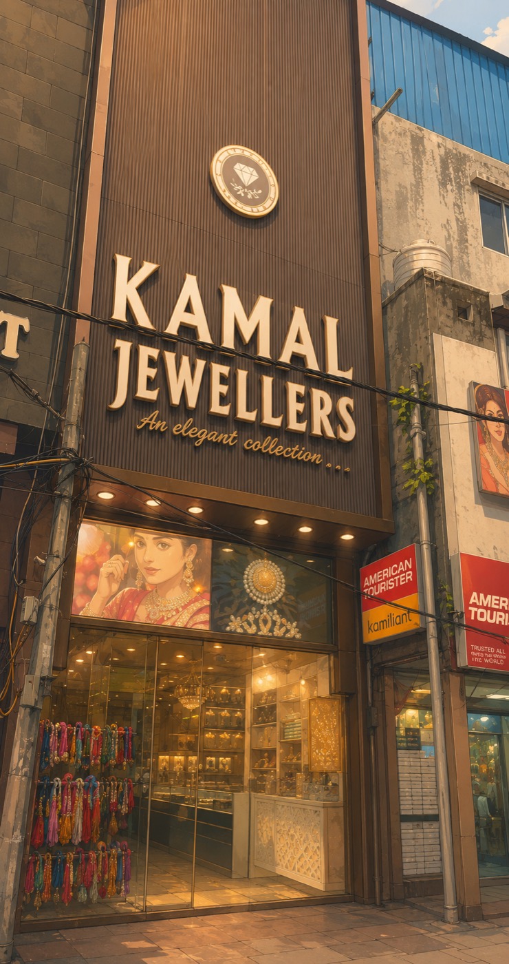The Kamal Jewellers shopfront on Main Road, Sadar Bazar